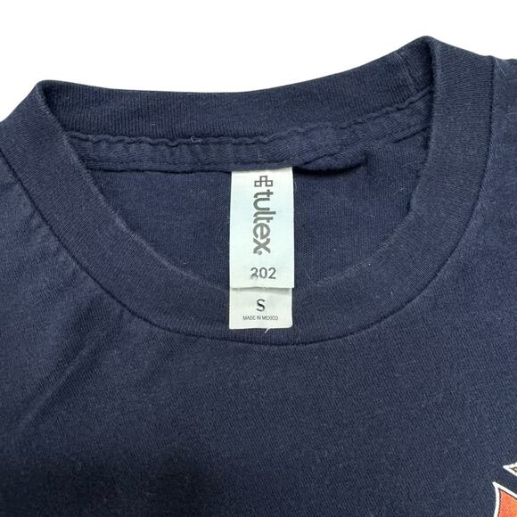 UC Davis Fire Serving with Pride Navy Blue Tee Size Small Mens Unisex Rainbow - Picture 5 of 8